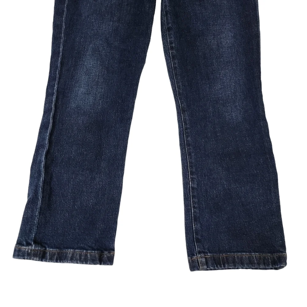 Frame‎ Jeans Womens 30 Straight Waldane Dark Wash Embellished Ankle Western Boho